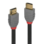 Lindy Anthra Line - Cavo HDMI con Ethernet - HDMI maschio a HDMI maschio - 2 m - tripla schermatura - nero - di forma rotonda, supporto 4K
